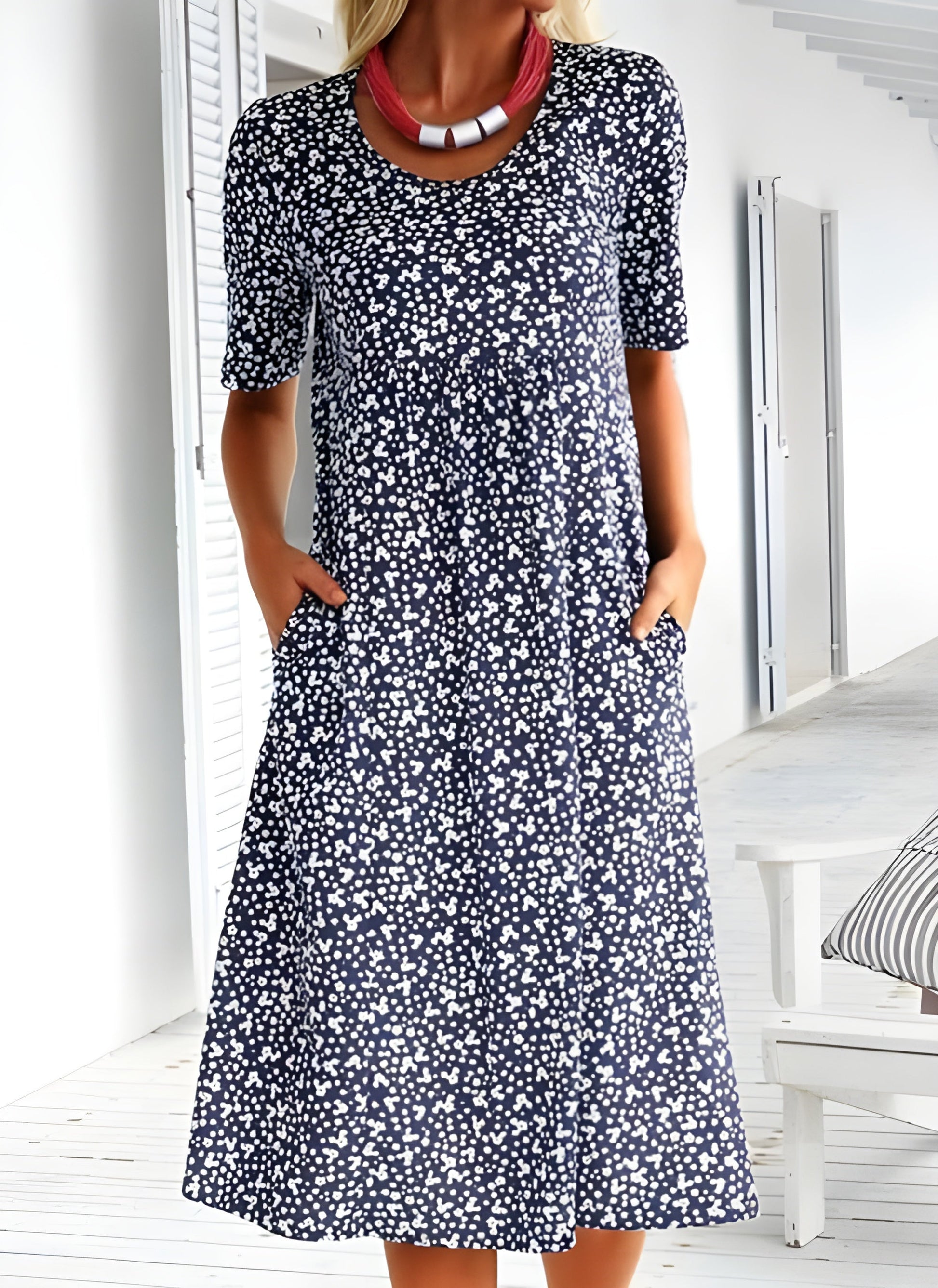 Qahira™ | Casual Round Neck Dress