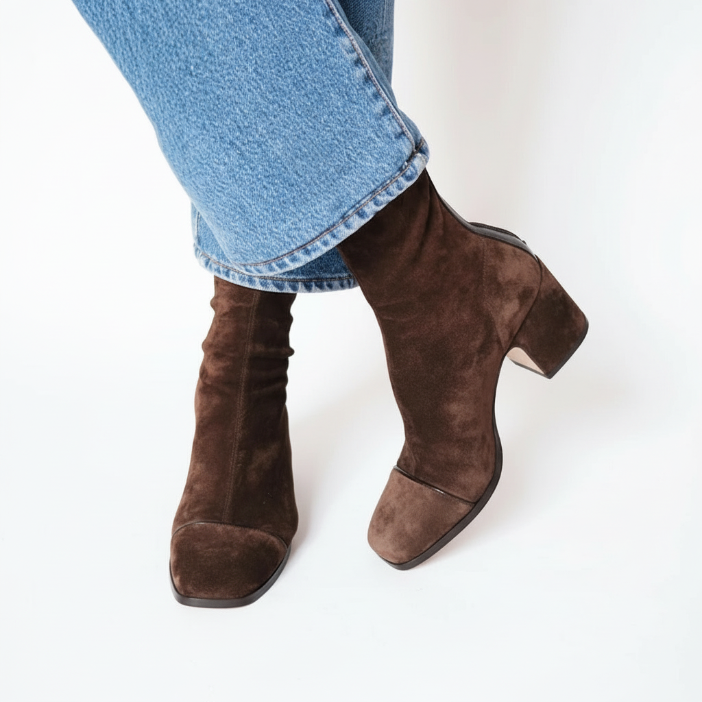 Lilia™ | Elegant Suede Ankle Boots