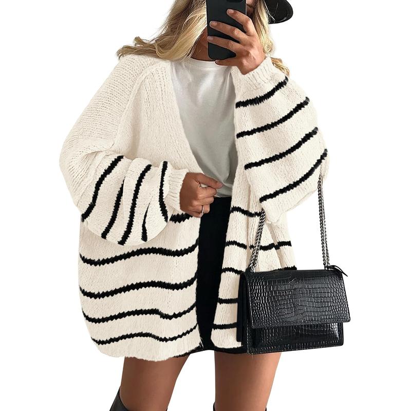VERONIKA™ | - Oversized Fit Lantern Sleeve Autumn Knit Cardigan