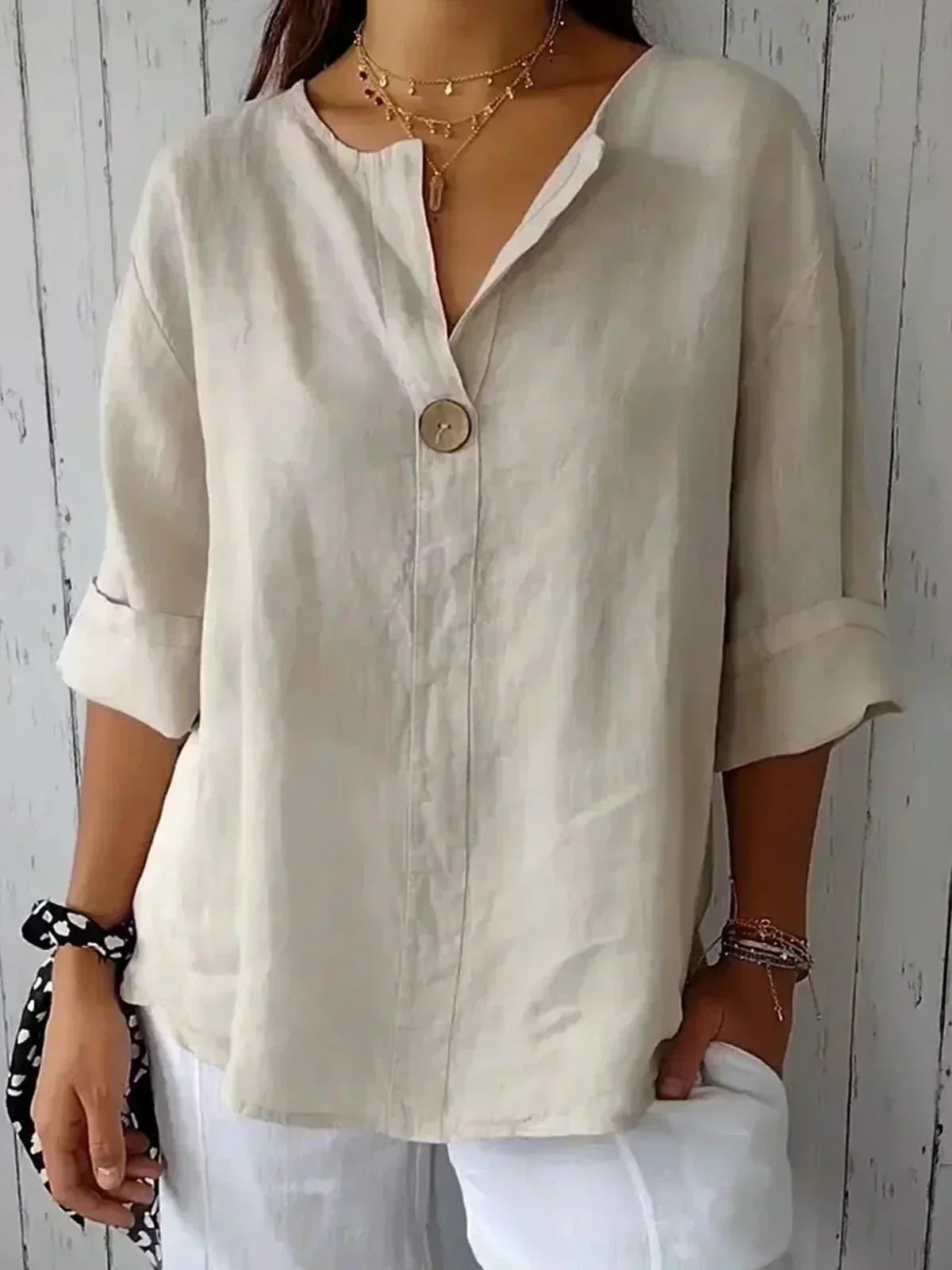 Amara™ | Relaxed V-Neck Top