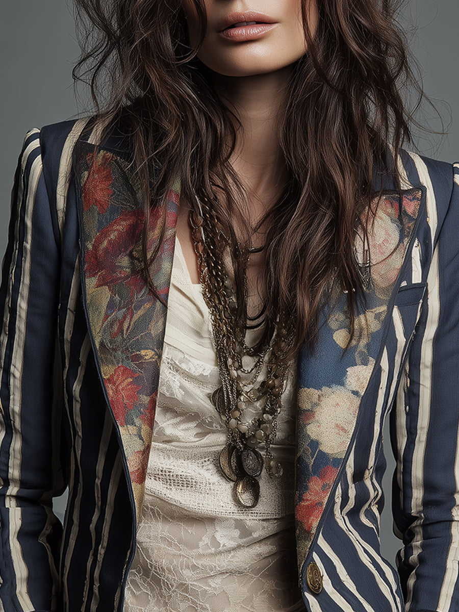 Eden™ | Bohemian Striped Blazer