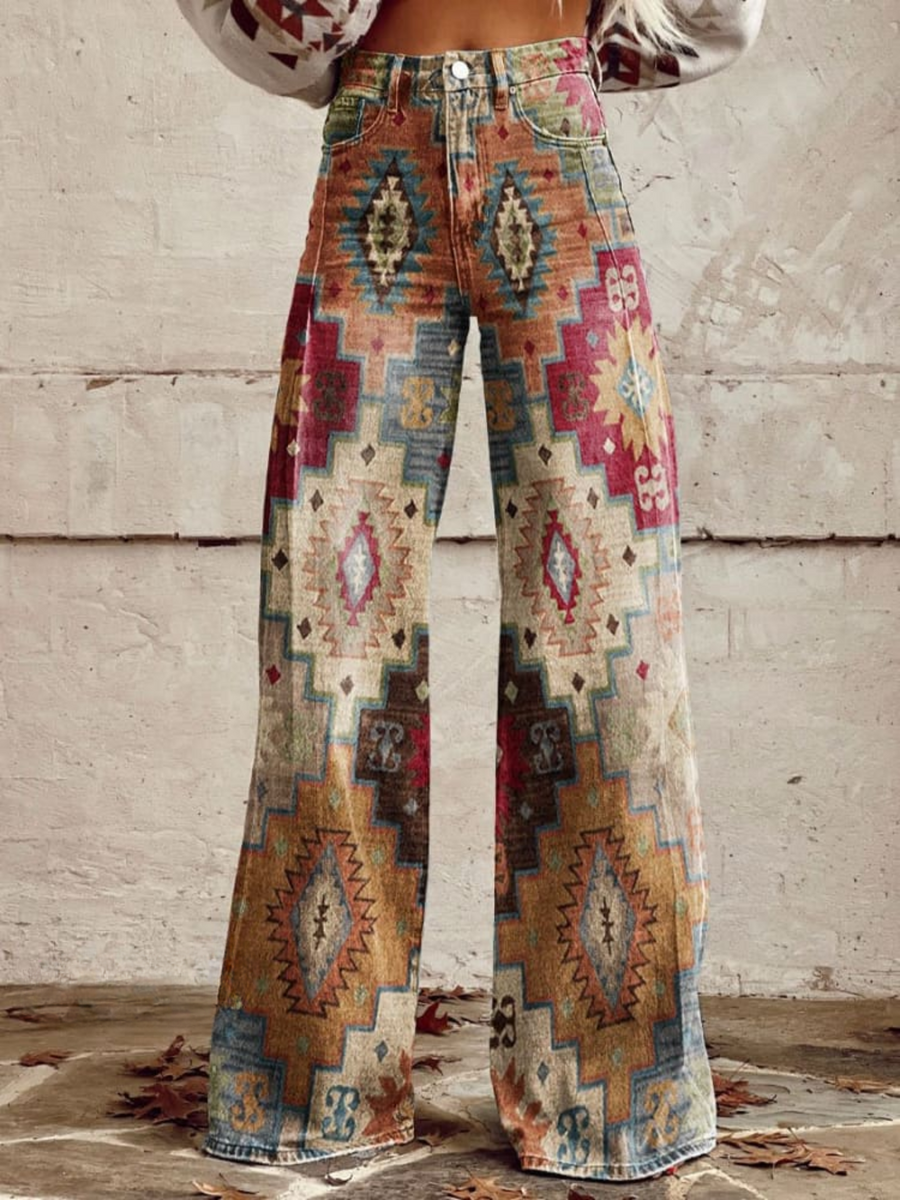 SIENNA™ | - Vintage Boho Wide-Leg Pants
