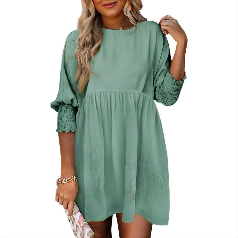 Dorothy™ | Casual Crew Neck Loose Fit Mini Dress