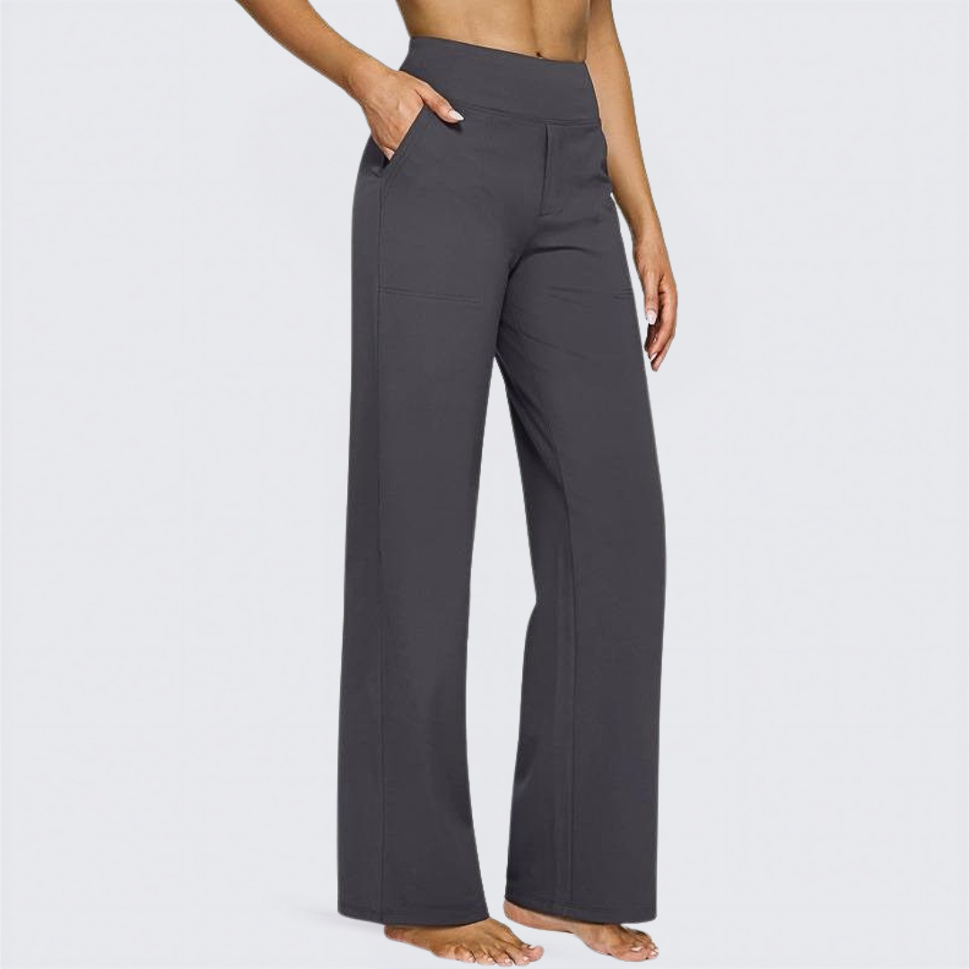 WHITNEY™ | - Comfortable High-Waist Wide Leg Pants for Yoga and Outdoor Fun