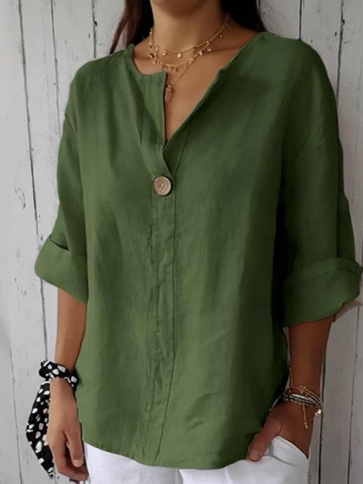 Amara™ | Relaxed V-Neck Top