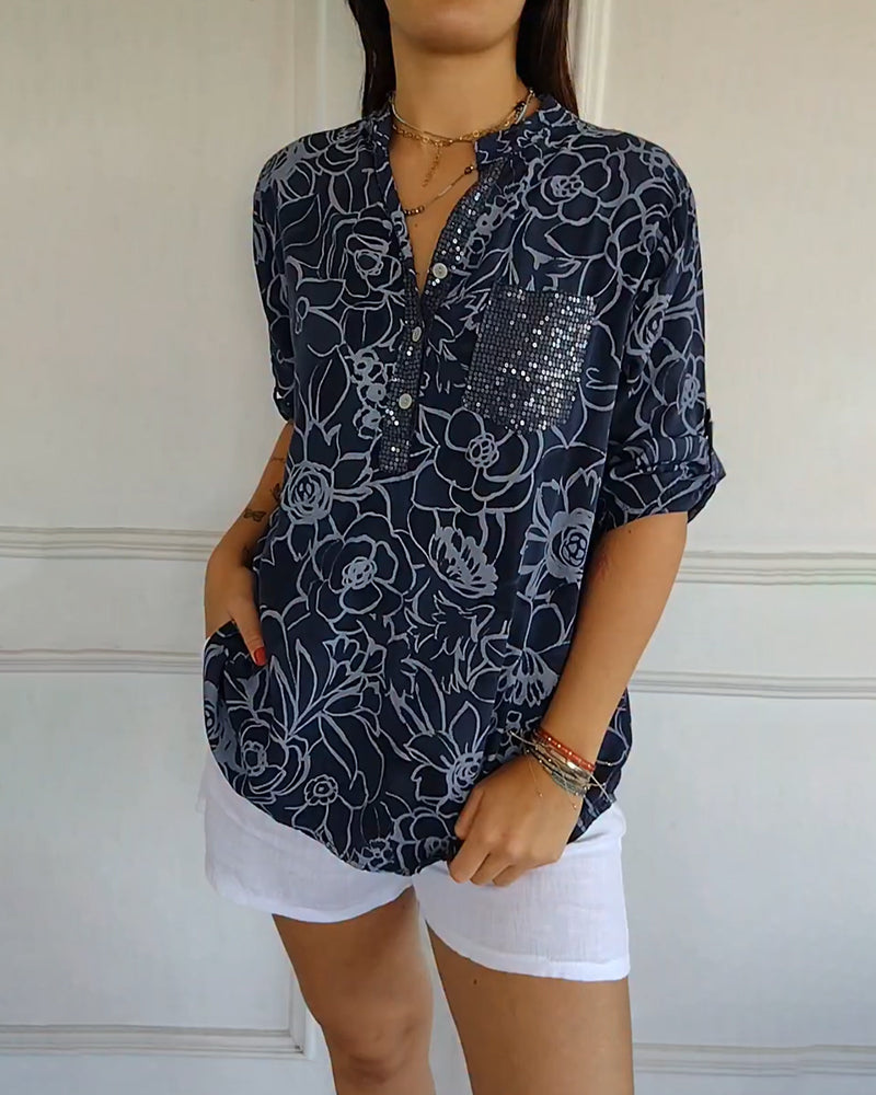 Holly™ | Floral Print Blouse