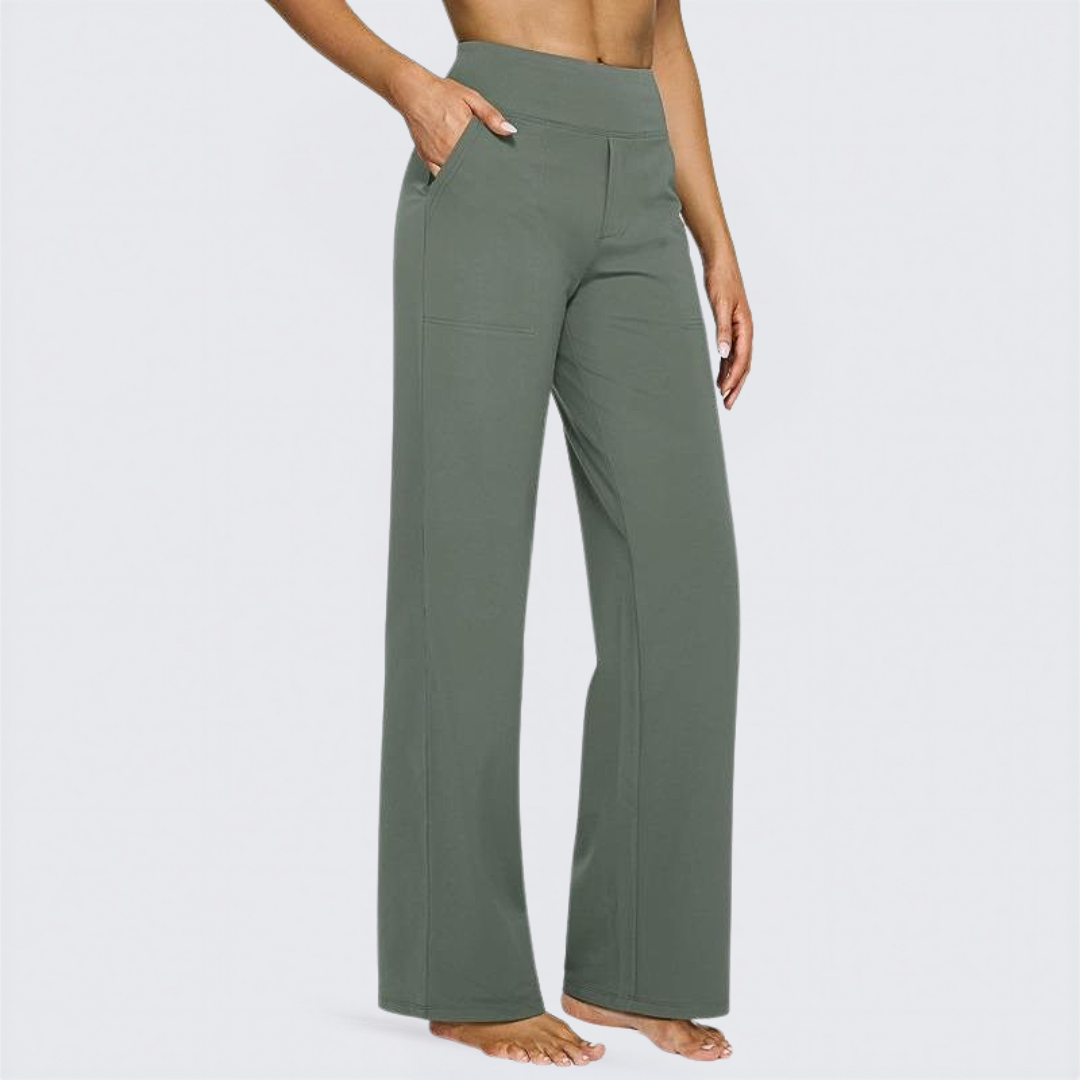 WHITNEY™ | - Comfortable High-Waist Wide Leg Pants for Yoga and Outdoor Fun