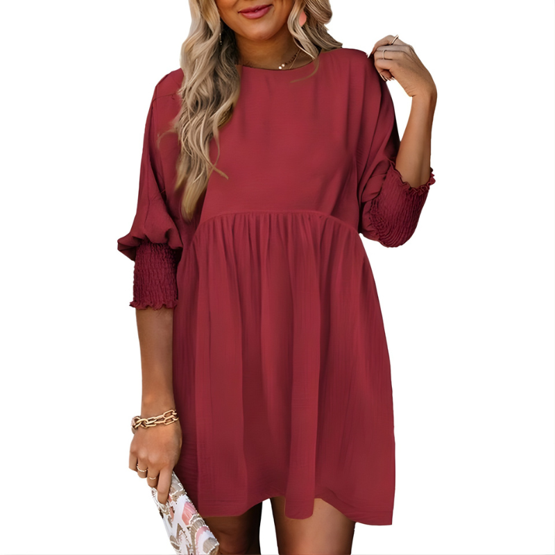 Dorothy™ | Casual Crew Neck Loose Fit Mini Dress
