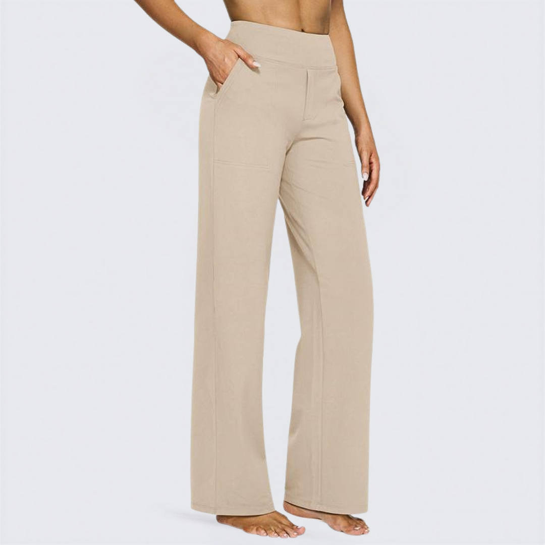 WHITNEY™ | - Comfortable High-Waist Wide Leg Pants for Yoga and Outdoor Fun