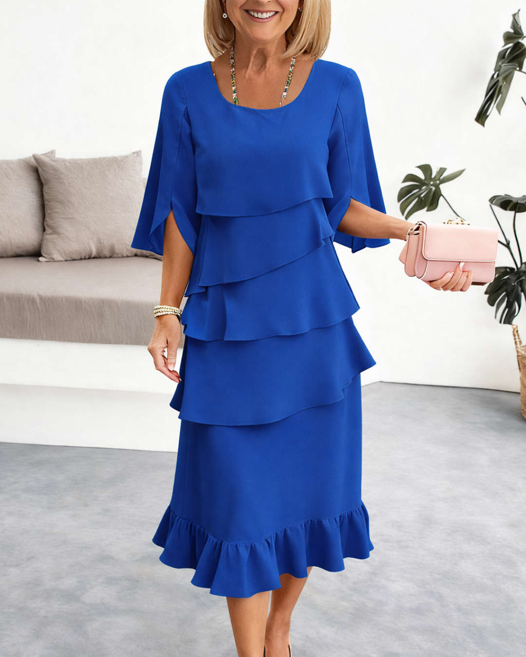 Elizabeth™ | Ruffle Midi Dress