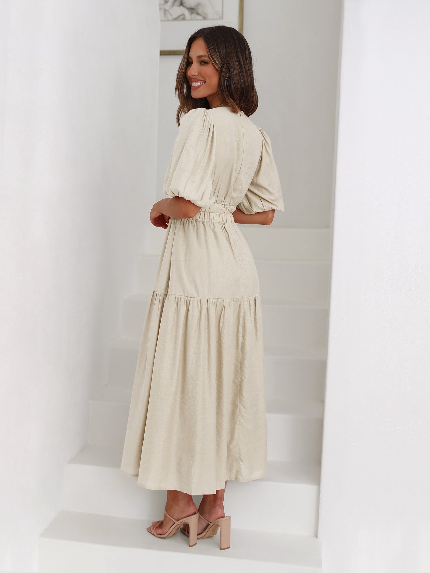 Aurielle™ | V-Neck Flow Dress