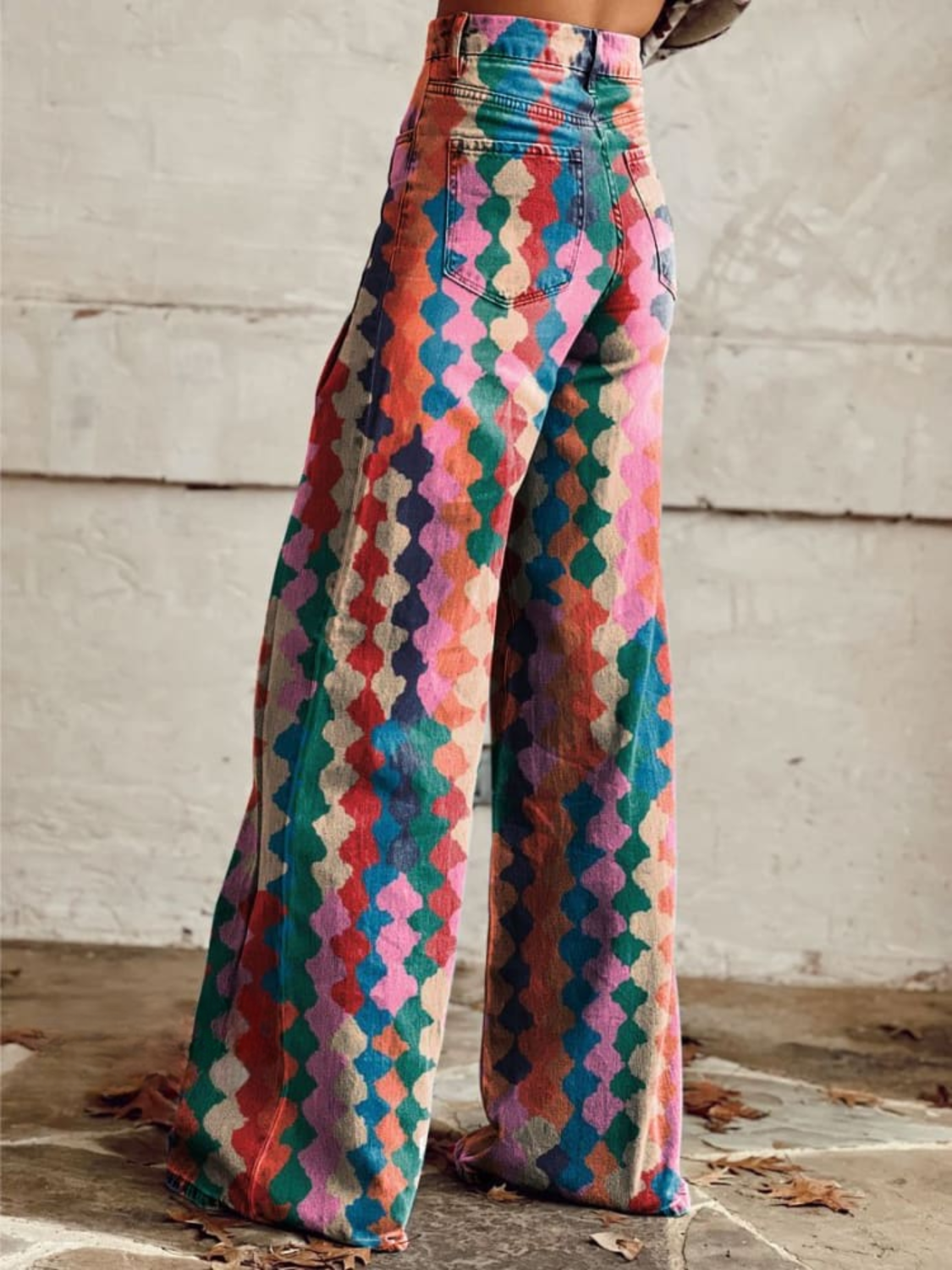 BETH™ | - Vibrant Boho Wide-Leg Pants