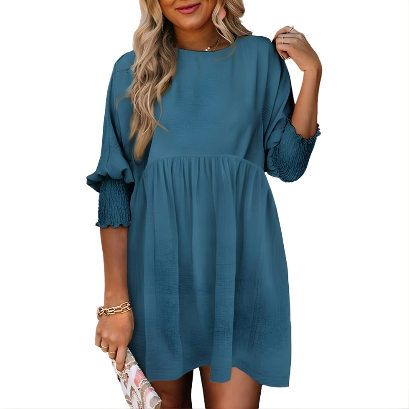 Dorothy™ | Casual Crew Neck Loose Fit Mini Dress