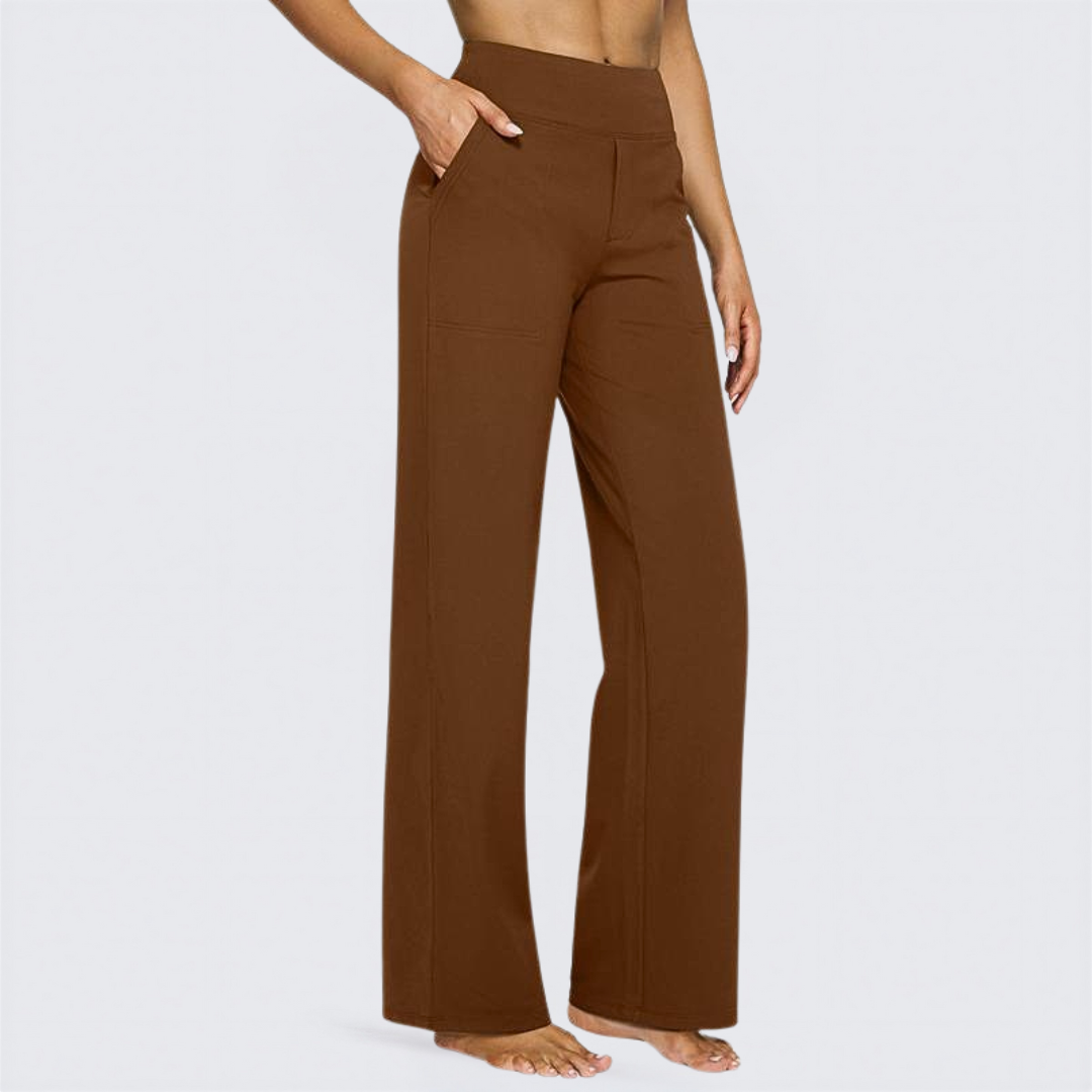 WHITNEY™ | - Comfortable High-Waist Wide Leg Pants for Yoga and Outdoor Fun
