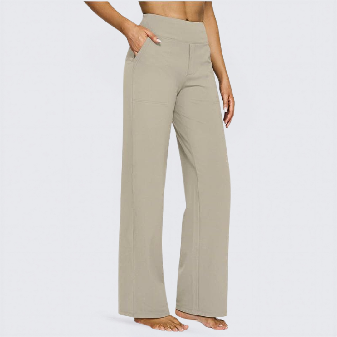 WHITNEY™ | - Comfortable High-Waist Wide Leg Pants for Yoga and Outdoor Fun