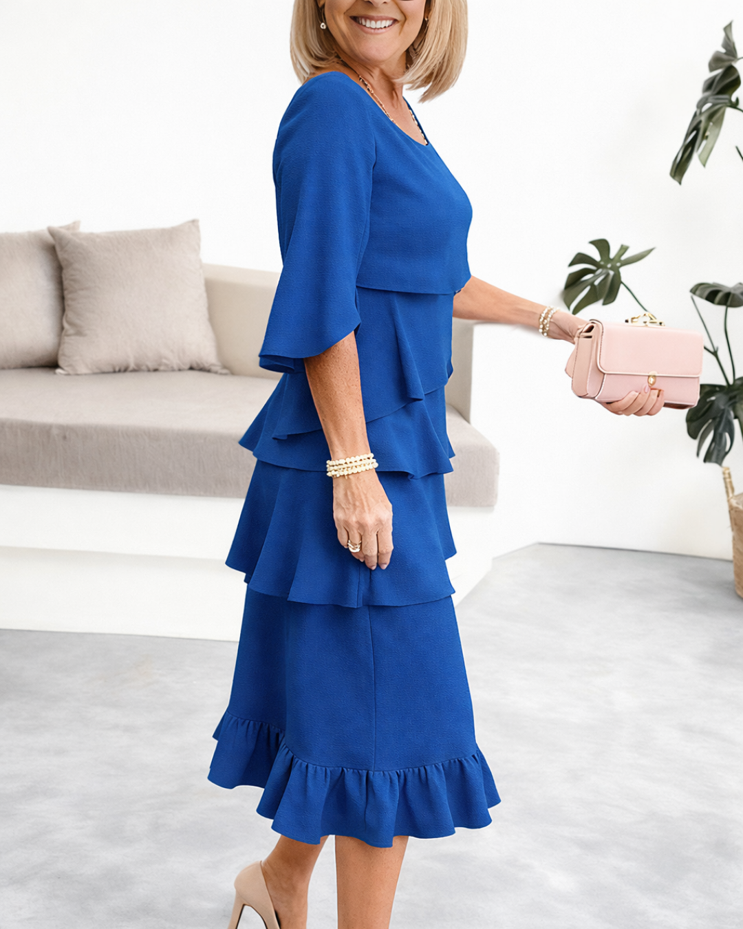Elizabeth™ | Ruffle Midi Dress