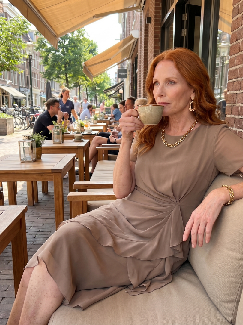 Blake™ | Elegant Chiffon Draped Dress