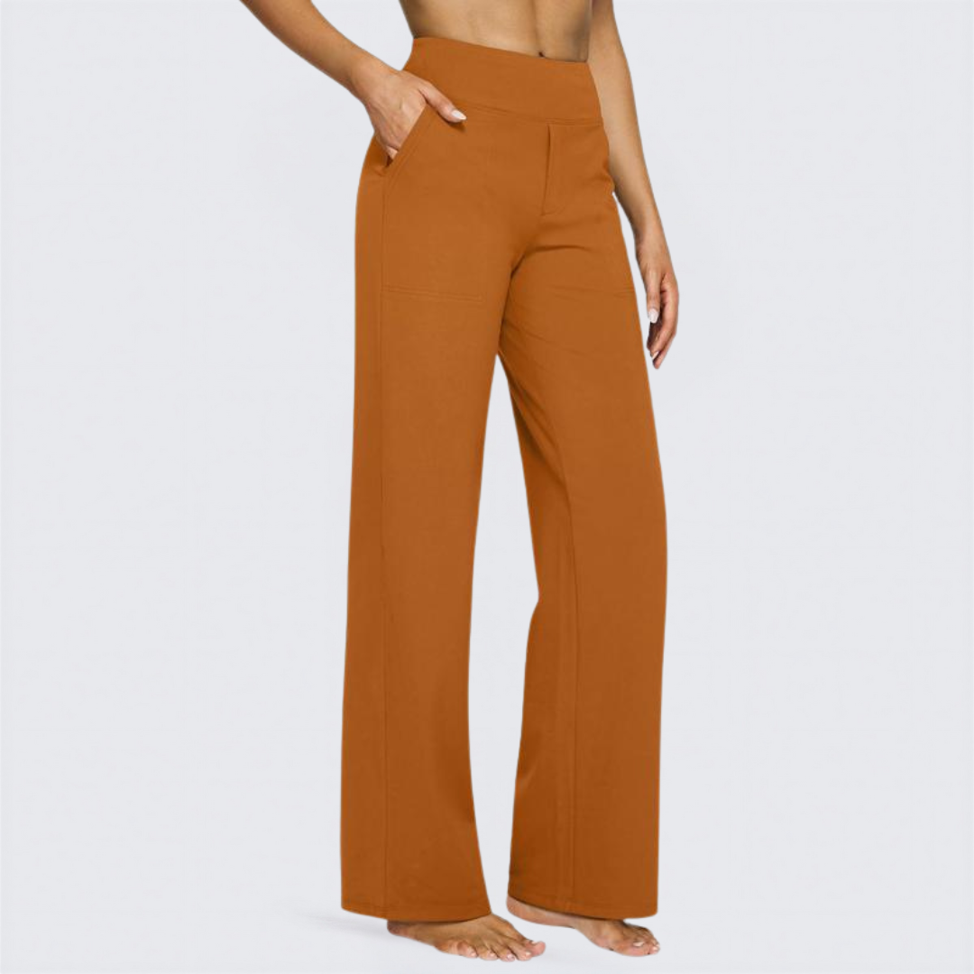 WHITNEY™ | - Comfortable High-Waist Wide Leg Pants for Yoga and Outdoor Fun