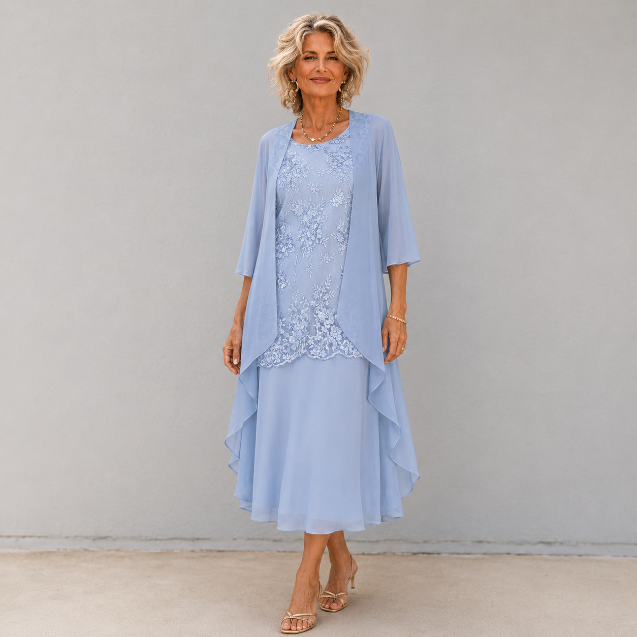 Lumi™ | Chiffon Two-Piece Dress