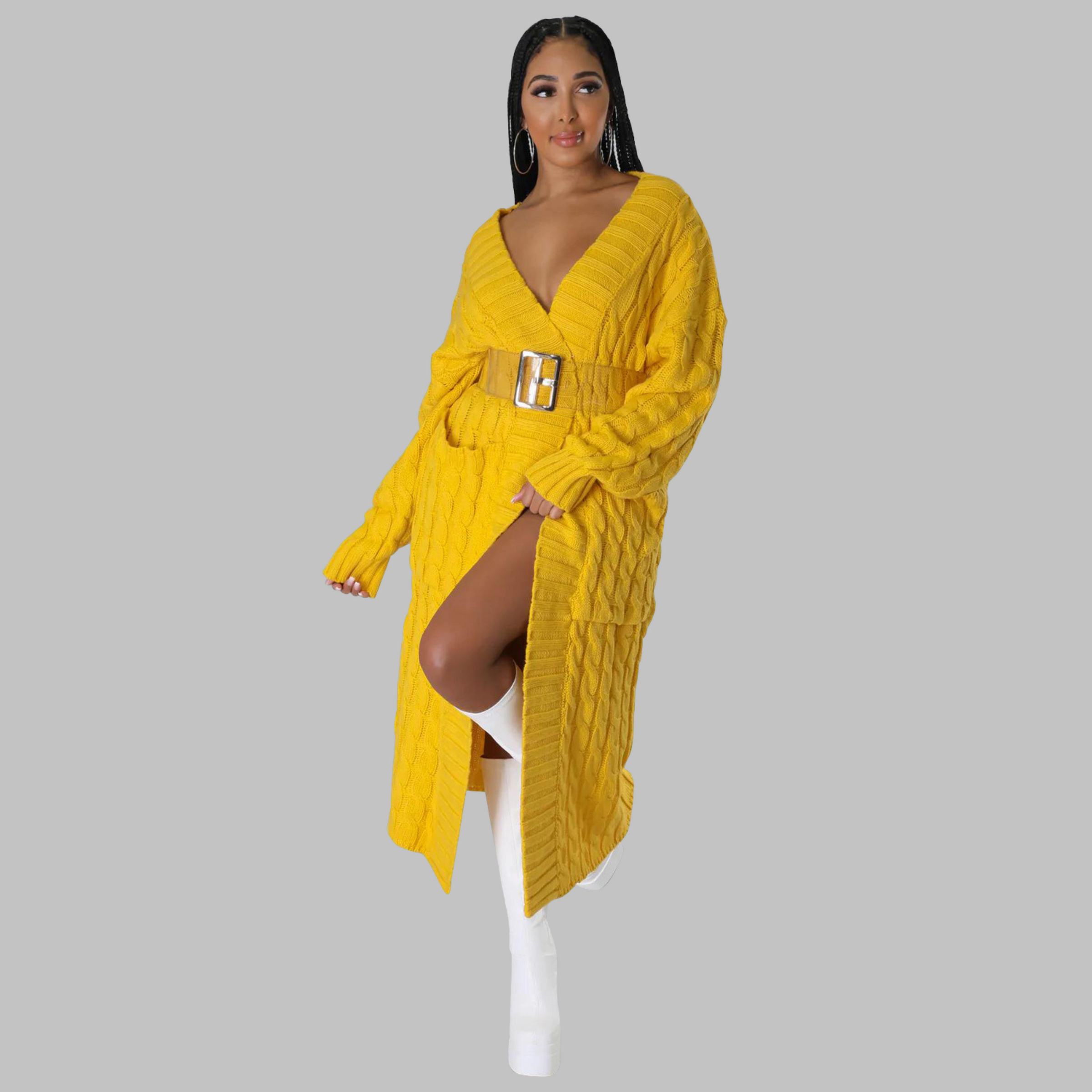 JACKIE™ | - Casual Long-Sleeve Long Cardigan