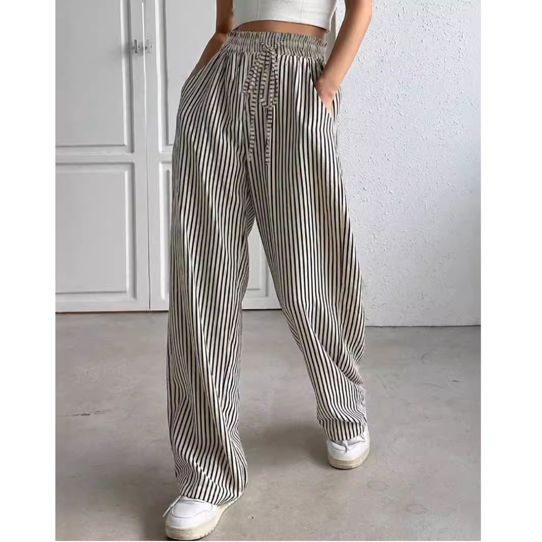 BAYLEEZ™ | – Simple Summer Striped Relaxed Fit Bottoms