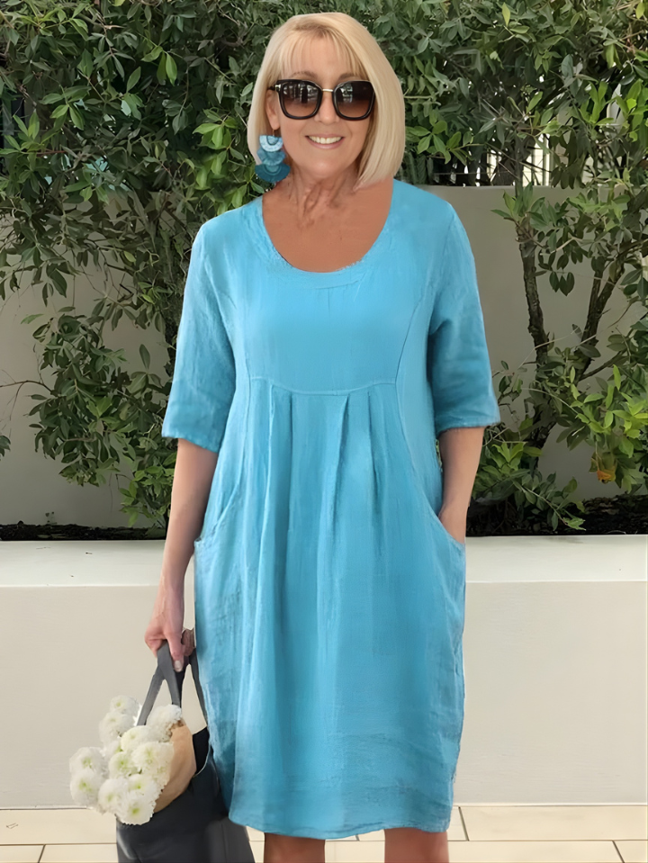 Elicia™ | Relaxed Fit Dress With Pockets