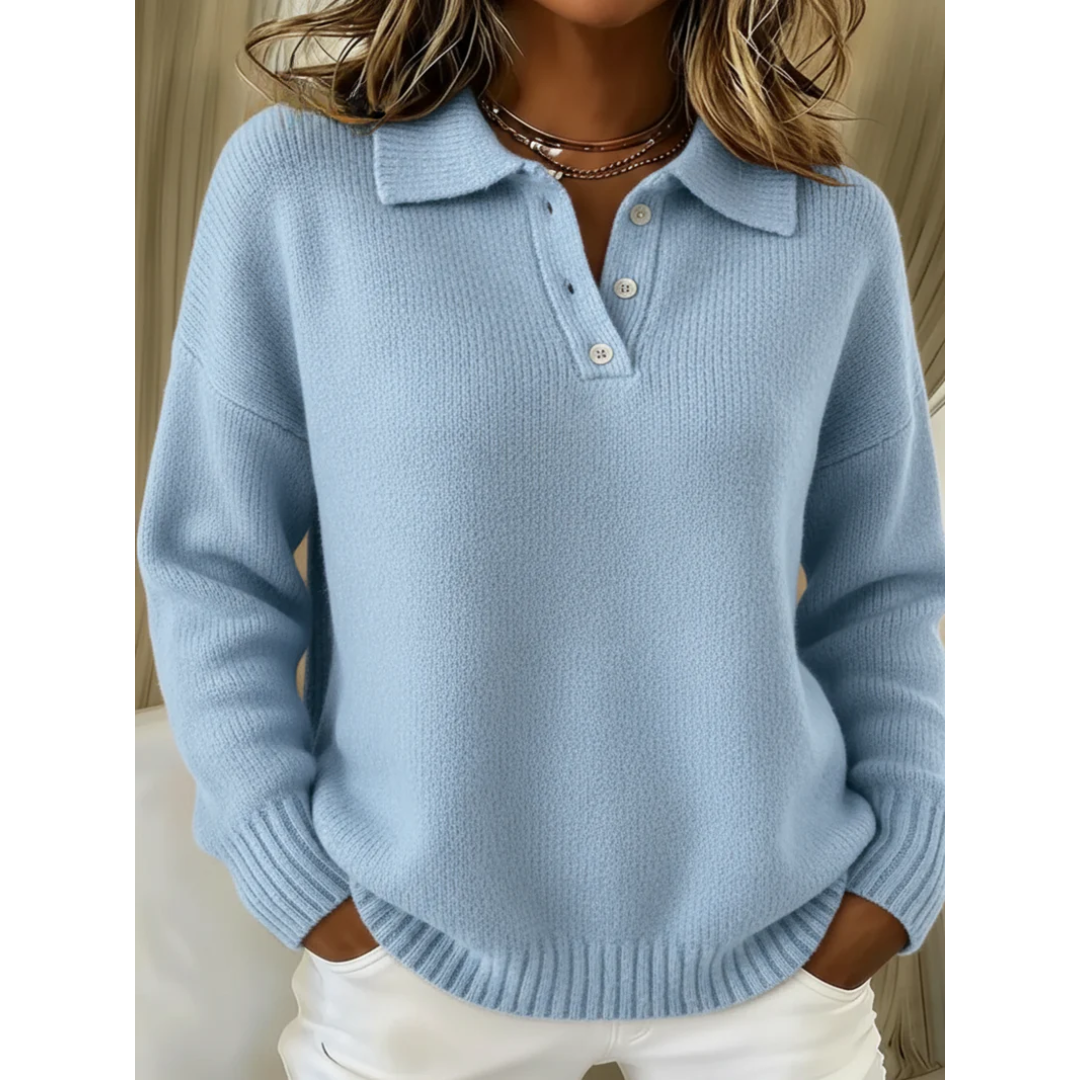 Avianna™ | Collared Button Knit Sweater