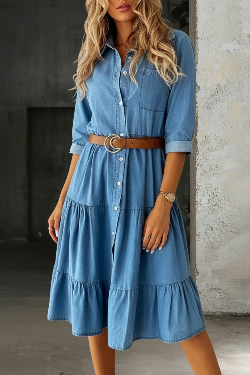 Katie™ | Casual Elegant Denim Dress
