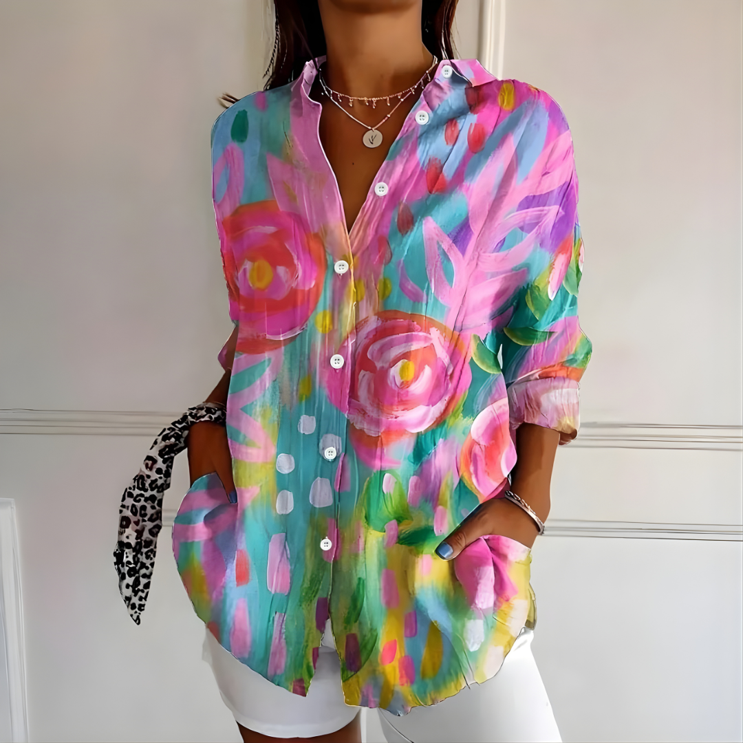 Arleth™ | Colorful Pattern Blouse