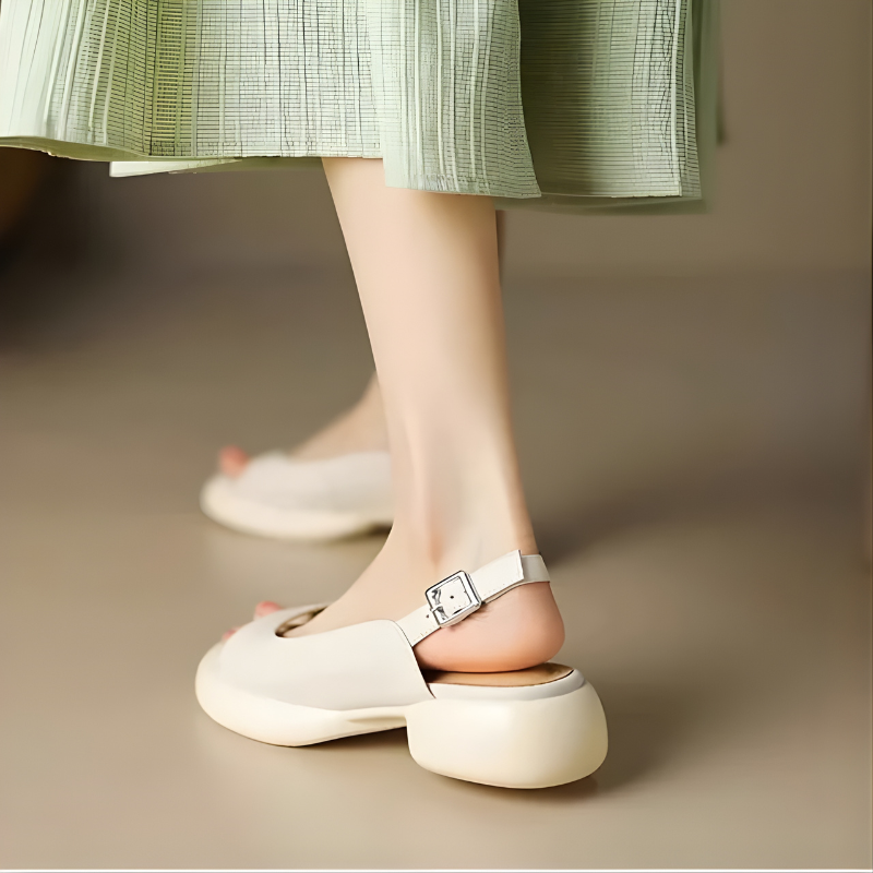 Mya™ | Luxe Summer Peep-Toe Block Heels