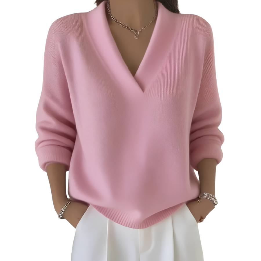 Maggie™ | Effortless V-Neck Jumper