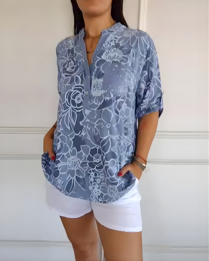 Holly™ | Floral Print Blouse