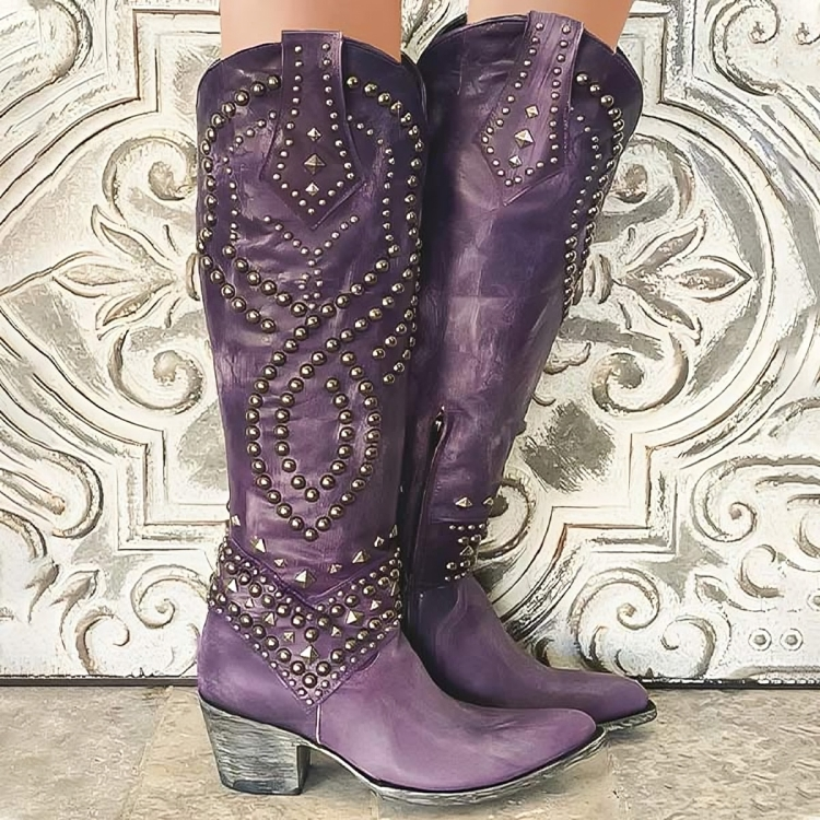 Monique™ | Western Knee-High Boots