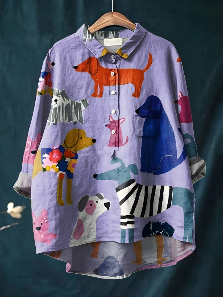 Tresha™ | - Playful Print Blouse