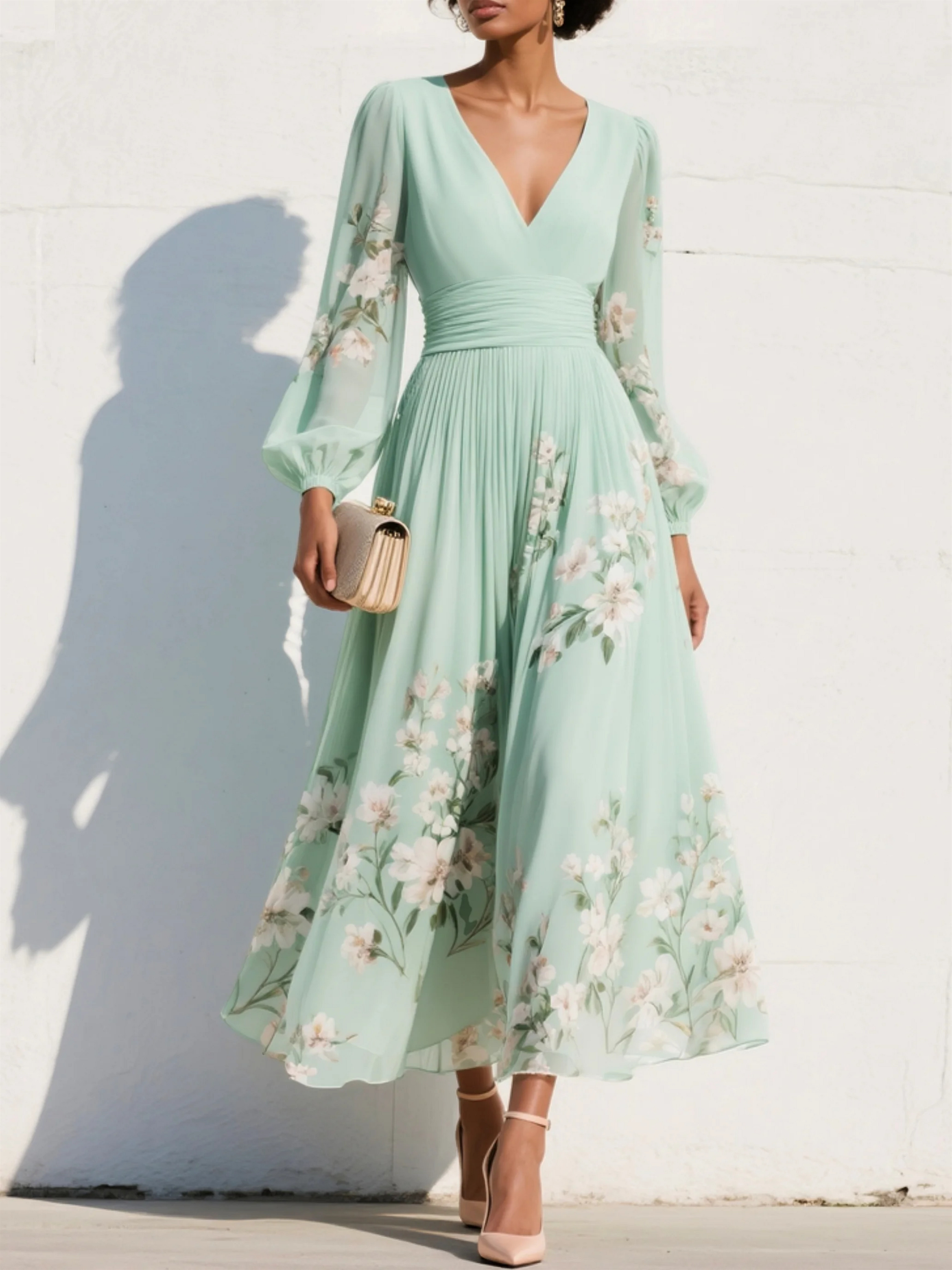 Willow™ | Flowing Floral Midi Dress