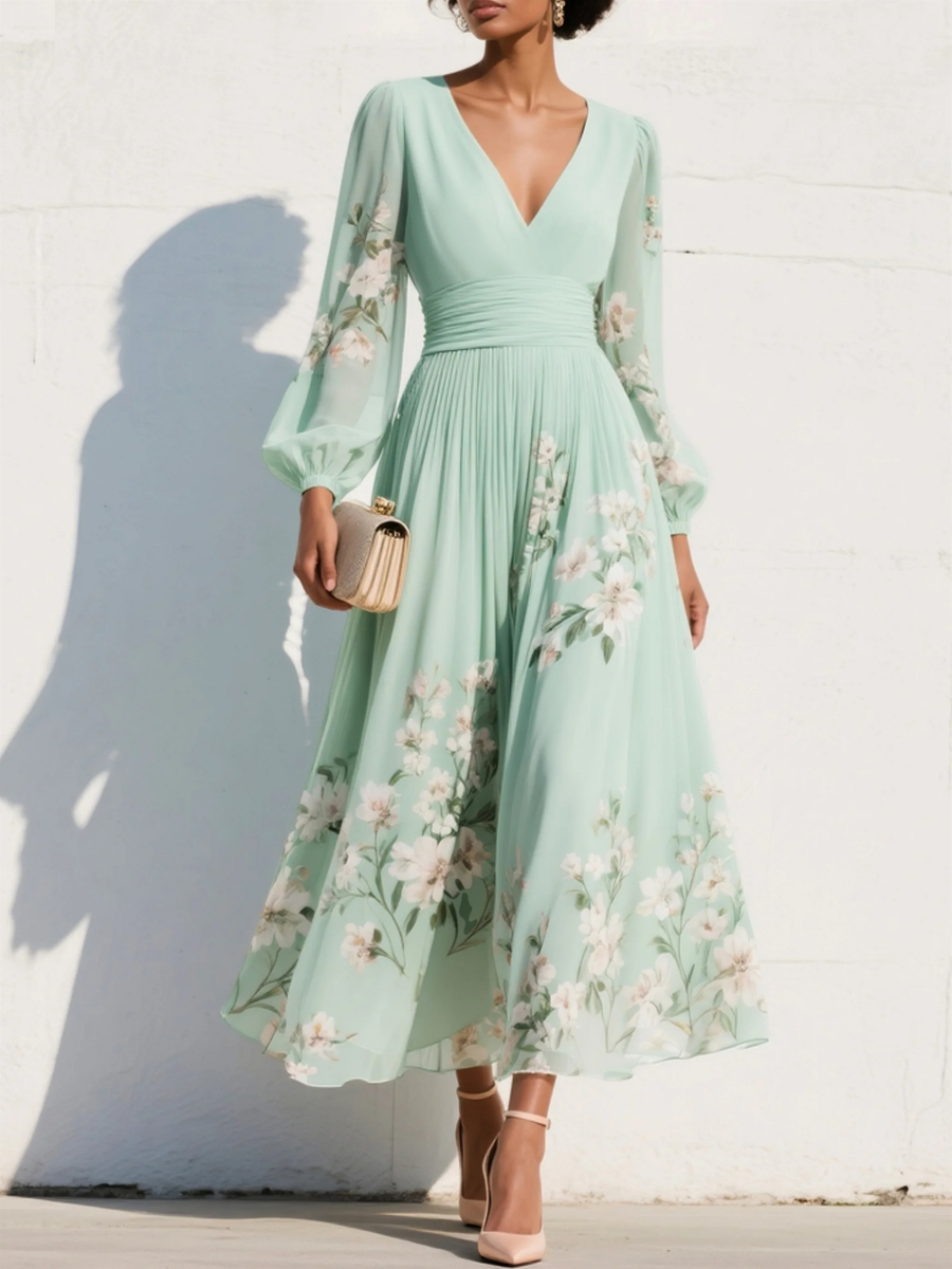 Willow™ | Flowing Floral Midi Dress