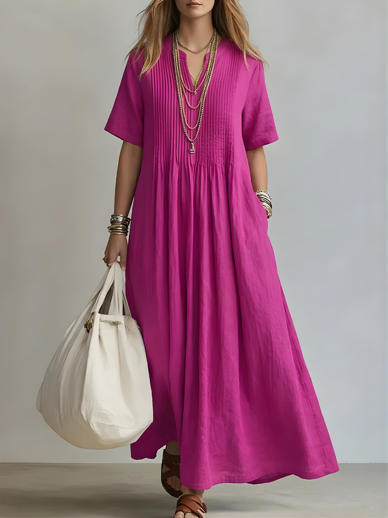 Genesis™ | Flowing V-Neck Maxi Dress