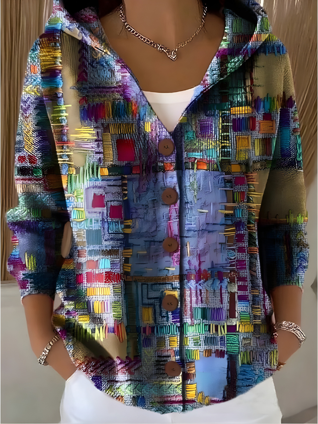 Gillian™ | Artistic Warm Long Cardigan