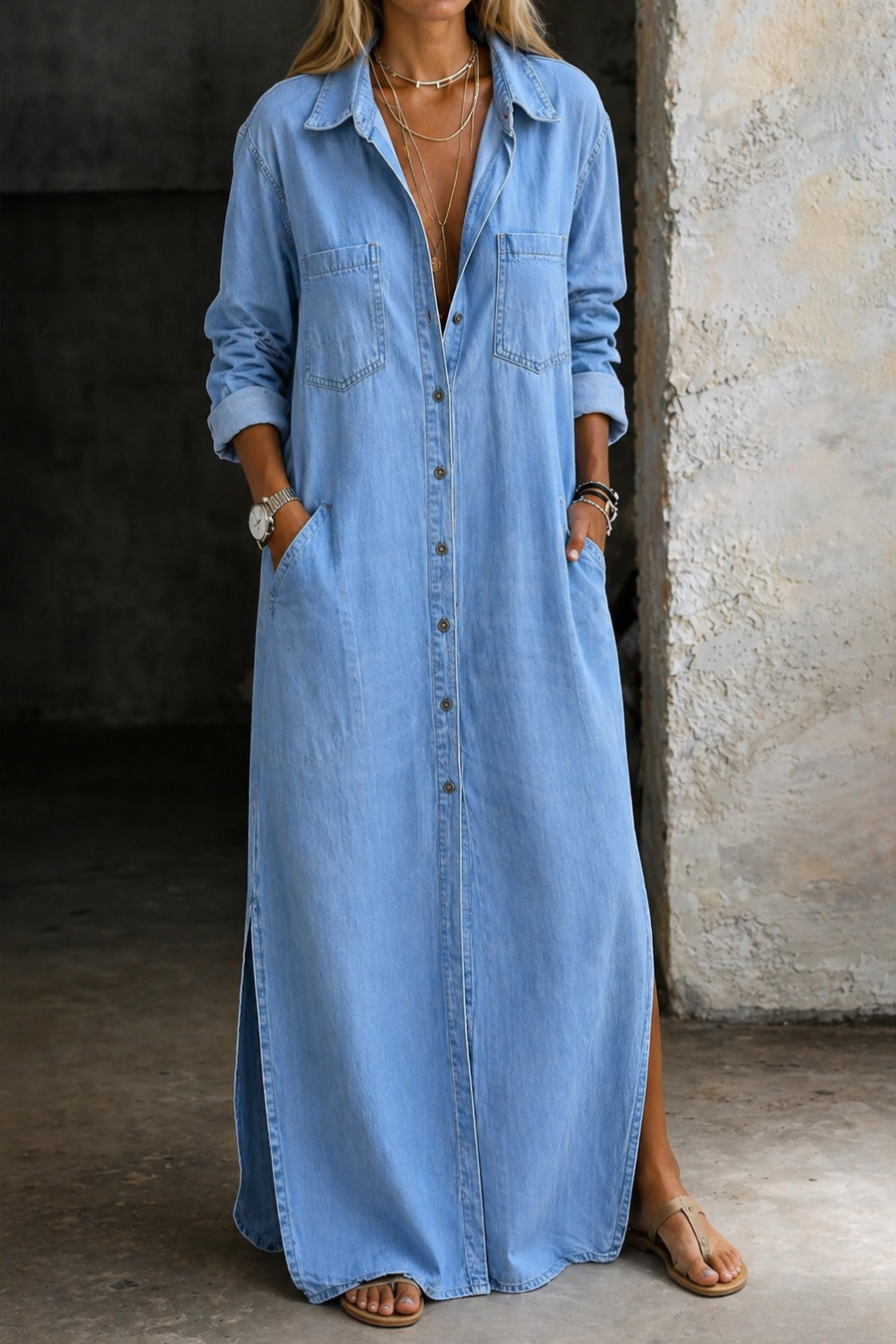 Rhea™ | Button Down Dress