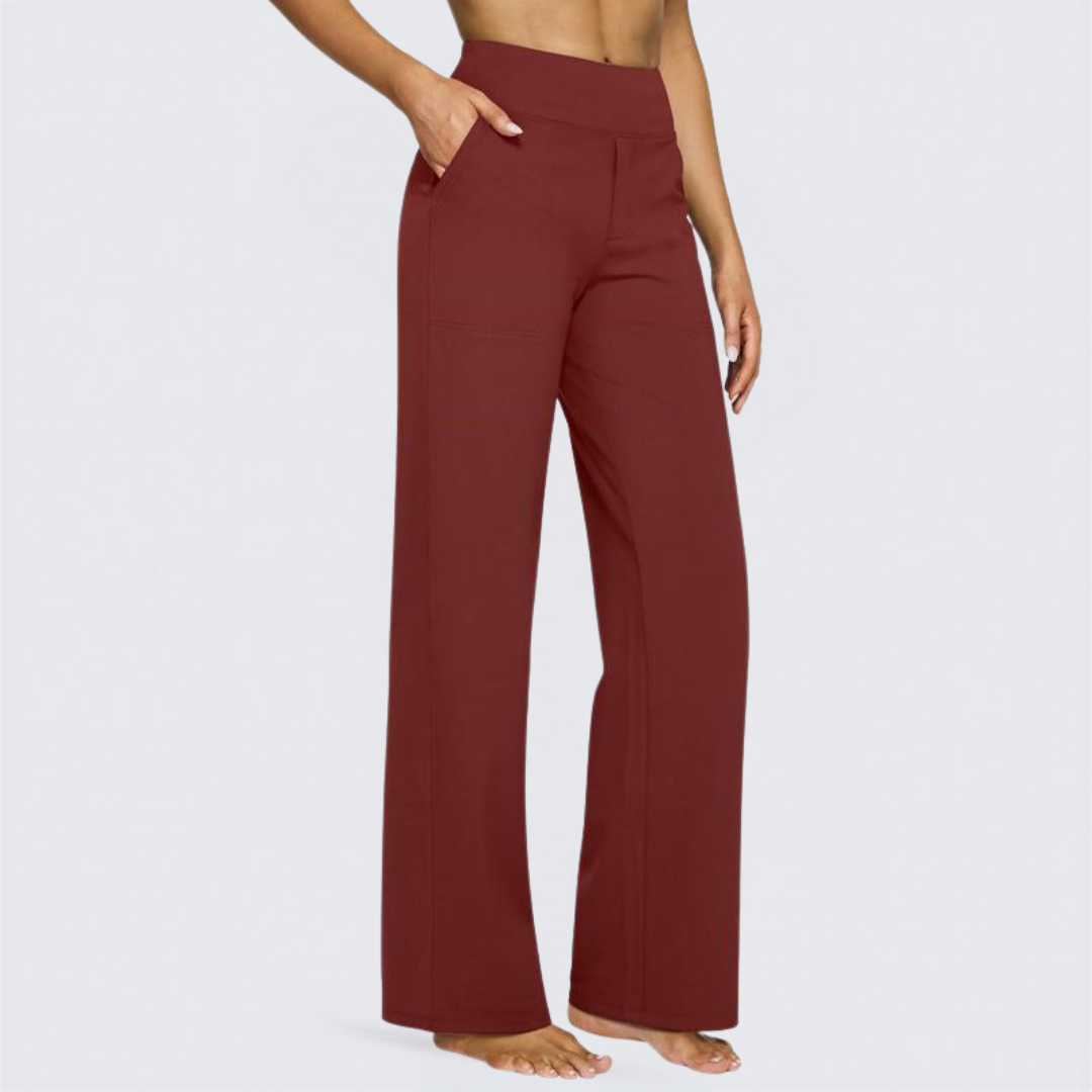 WHITNEY™ | - Comfortable High-Waist Wide Leg Pants for Yoga and Outdoor Fun