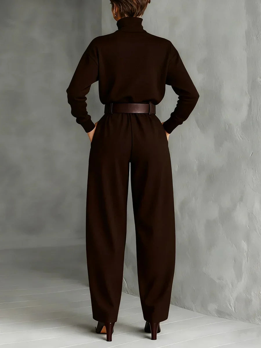 Jessica™ | Elegant Top & Straight-Leg Pants Set