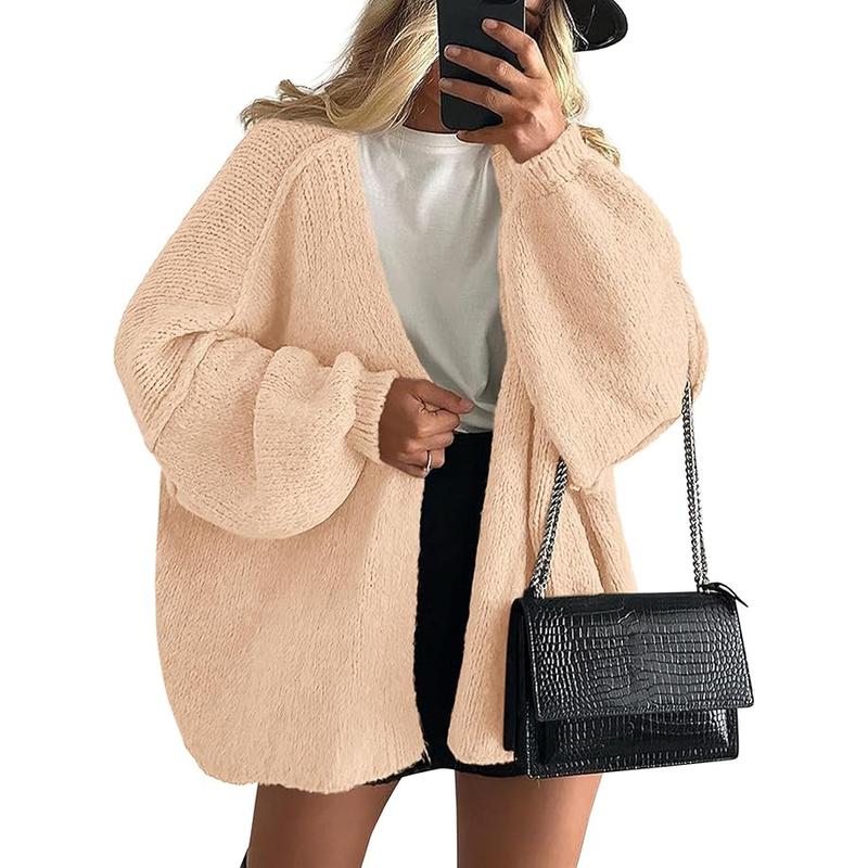 VERONIKA™ | - Oversized Fit Lantern Sleeve Autumn Knit Cardigan