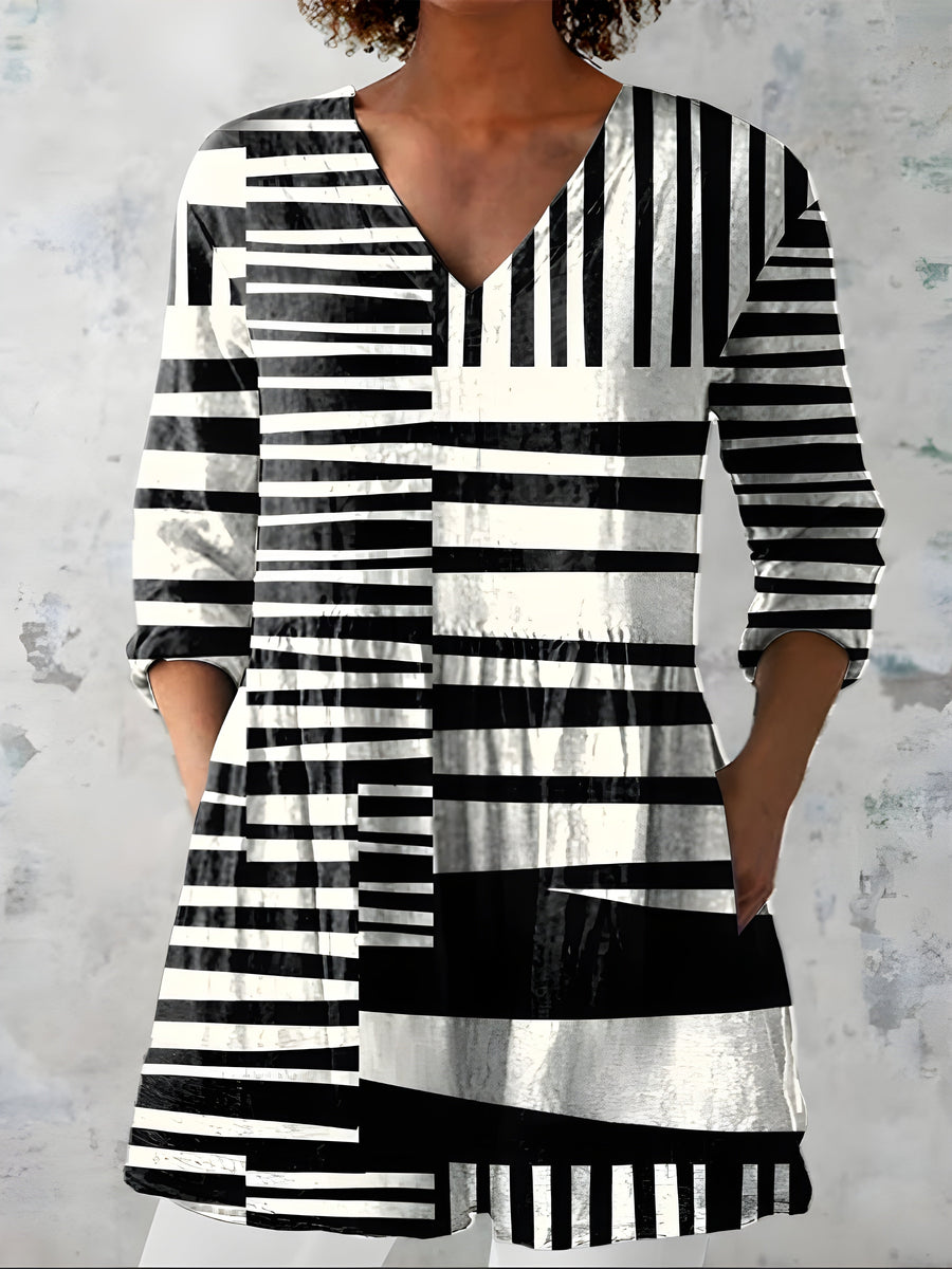 Sienna™ | Long Blouse with V-Neck