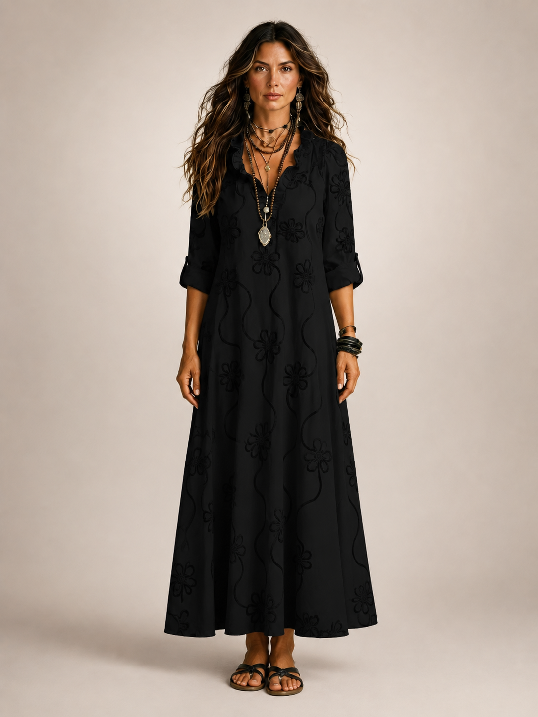 Cordelia™ | Floral Flow Maxi Dress
