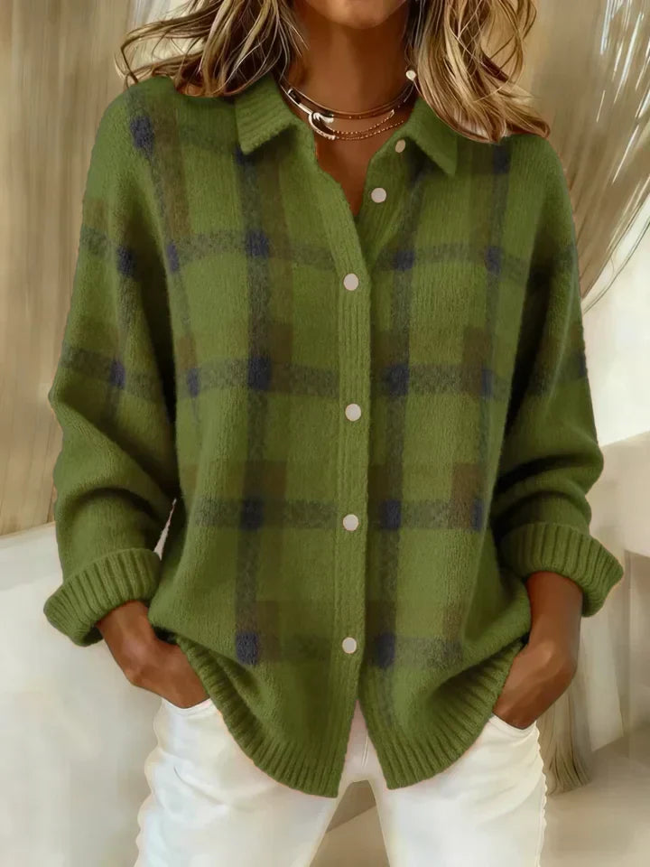 Salome™ | Cloud-Soft Plaid Button-Up