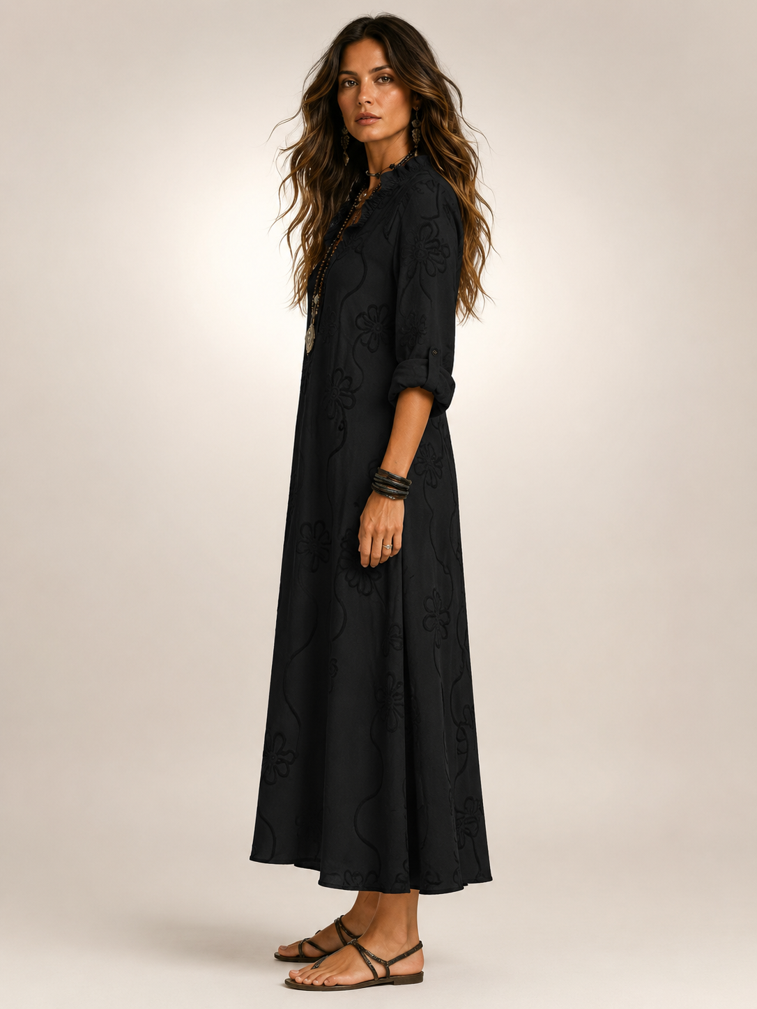 Cordelia™ | Floral Flow Maxi Dress