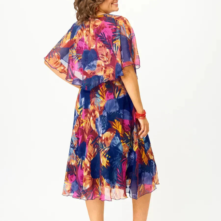 Halle™ | Comfortable Belly Coverage Chiffon Dress