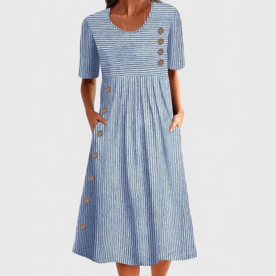 Jovie™ | Striped Midi Dress