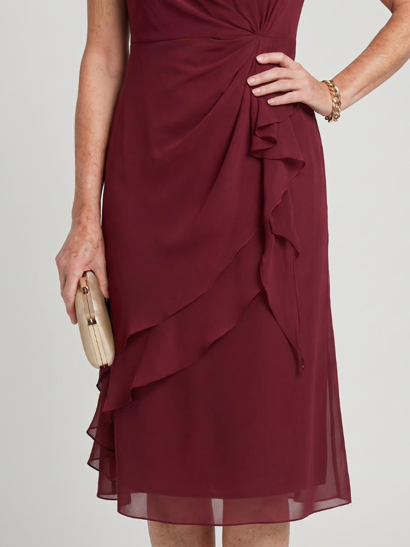 Blake™ | Elegant Chiffon Draped Dress