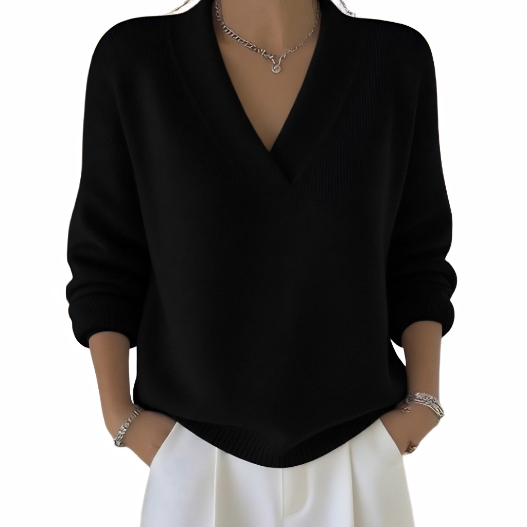 Maggie™ | Effortless V-Neck Jumper